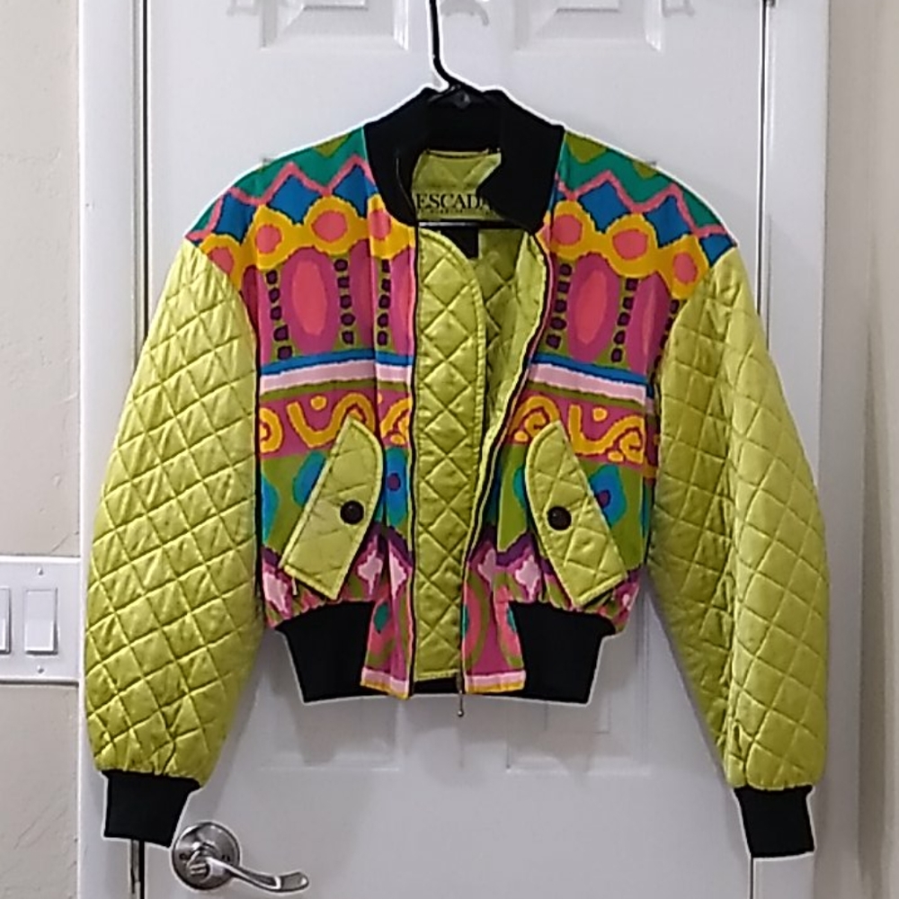Vintage ESCADA Mod Abstract Bomber Jacket - Picture 13 of 13